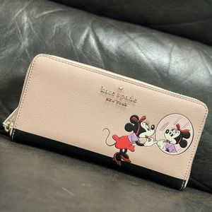 Minnie Mouse Kate Spade Large Zipper Wallet